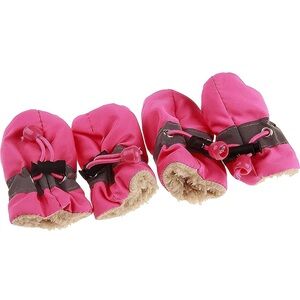 Doggy Pink Adjustable Shoes New 4 Pack Size 7 Small‎ Dogs